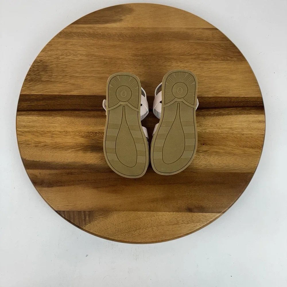 New Little Kids Girls‎ Rachel Shoes Althea Pink Glitter Fisherman Sandals Size 9